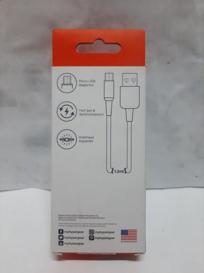 HYPERGEAR 1.2m Micro USB Şarj ve Senkronizasyon Kablosu - Görsel 2