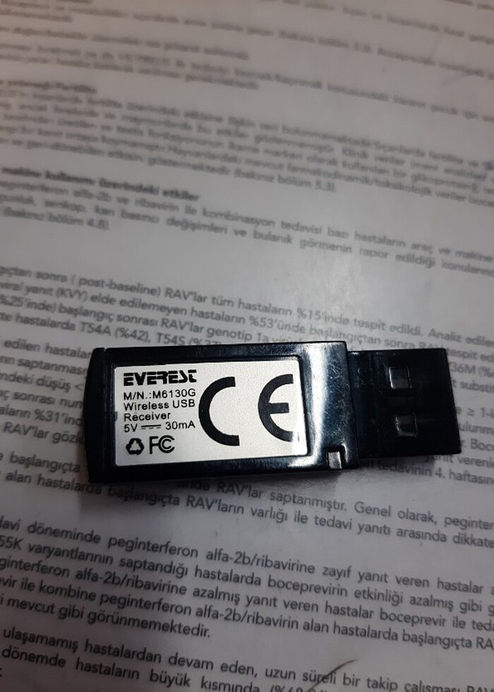 EVEREST MOUSE USB ALICI TEMİZ SORUNSUZ  - Görsel 2