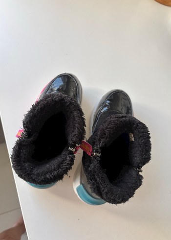 Diğer Kız Çocuk Siyah Lastik Botlar Velcro