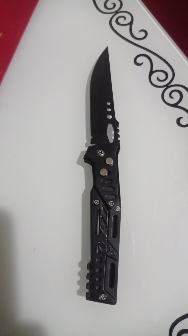 Siyah Katlanabilir Cep Bıçağı - Görsel 4