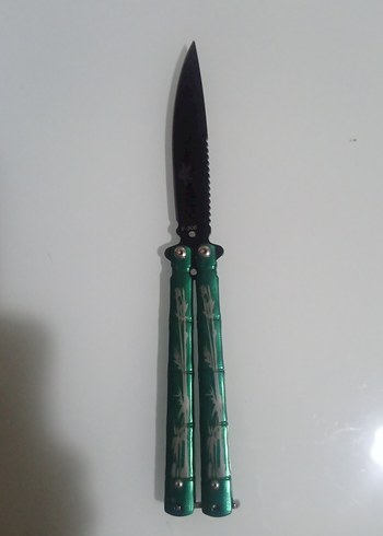 Yeşil Renkli Kelebek Bıçak - Görsel 5