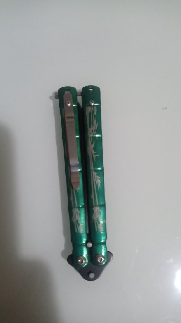 Yeşil Renkli Kelebek Bıçak - Görsel 2