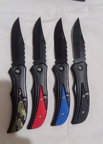 Çok Renkli Katlanabilir Kamp Bıçağı Seti - Görsel 5