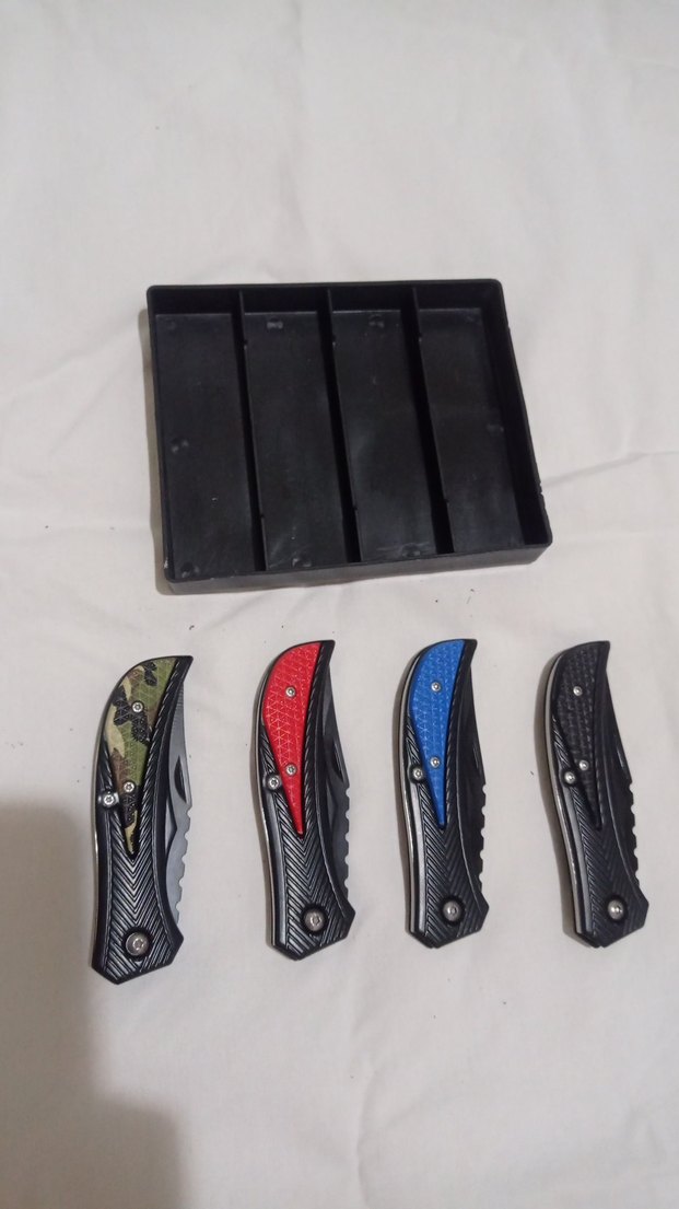 Çok Renkli Katlanabilir Kamp Bıçağı Seti - Görsel 2