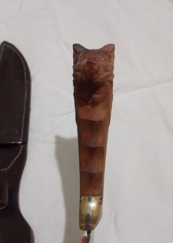 Gül ağacı kurt başlı pirinç önlük pirinc pim 41 16 paslanmaz çel - Görsel 4