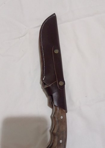 Kahverengi Saplı Bıçak ve Kılıfı - Görsel 2