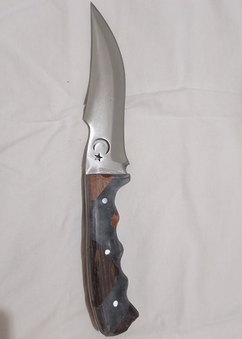 epoksi kabze paslanmaz çelik Kahverengi Deri Kılıflı Bıçak - Görsel 2