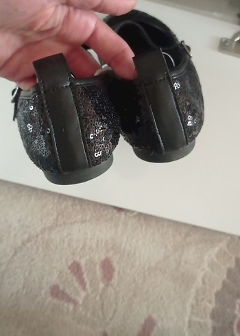 Kız Çocuk Siyah Nakışlı Tokalı Babet - Görsel 4