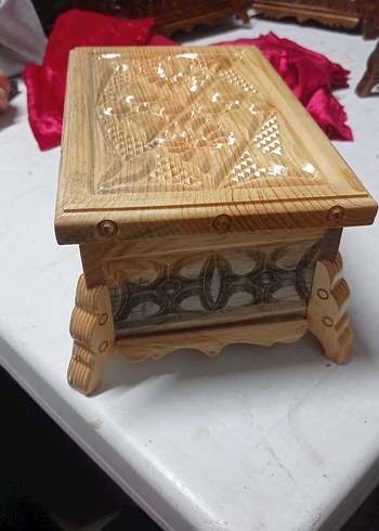 El İşçiliği Ahşap Oyma Kutu - Görsel 2