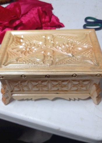 El İşçiliği Ahşap Oyma Kutu - Görsel 5