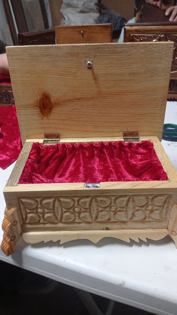 El İşçiliği Ahşap Oyma Kutu - Görsel 4