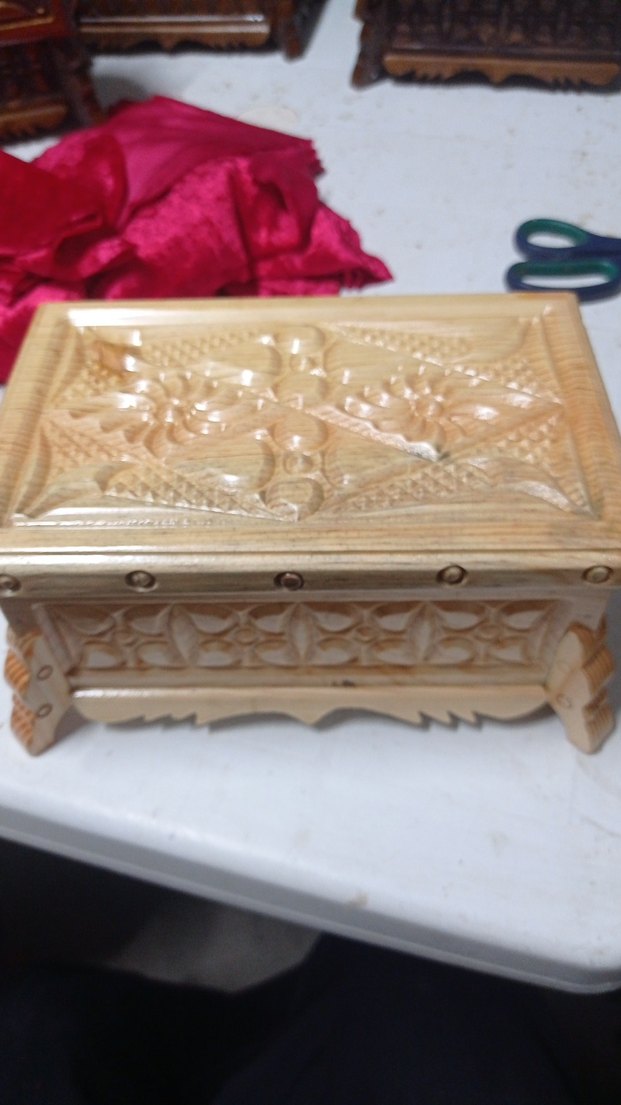 El İşçiliği Ahşap Oyma Kutu - Görsel 5