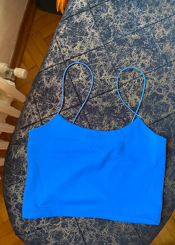 Kadın Mavi İnce Askılı Bralet