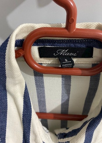 Mavi Jeans Çizgili Pamuklu Uzun Kollu Kadın Gömlek