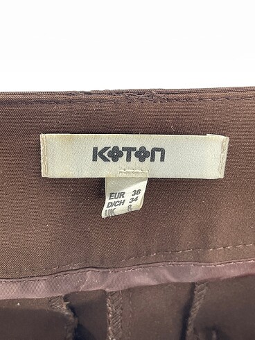 36 Beden kahverengi Renk Koton Düz Kesim %70 İndirimli.