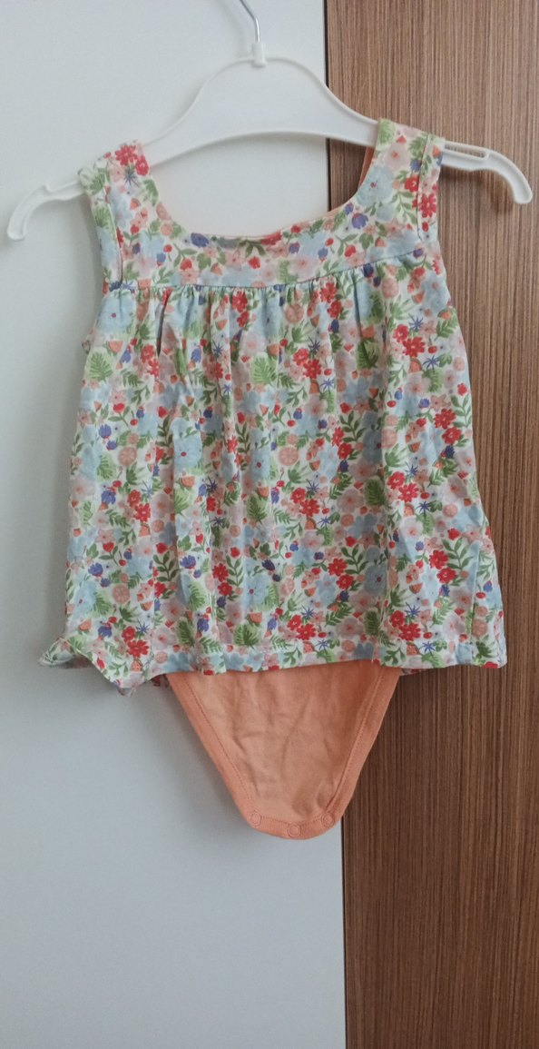 Çiçek Desenli Kız Çocuk Elbise - Görsel 2