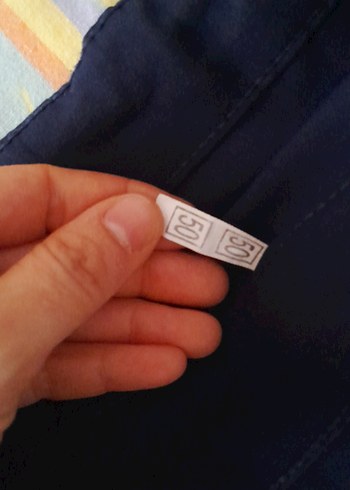 lacivert Kadın Kumaş Pantolon - Görsel 2