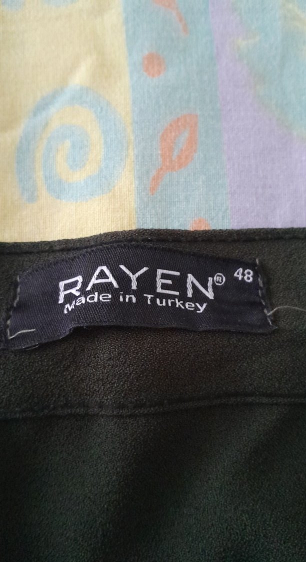 asker yeşili Midi Kumaş Kadın Pantolon - Görsel 2