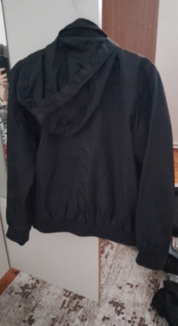 Erkek Çocuk Siyah Fermuarlı Street Wear Ceket - Görsel 3