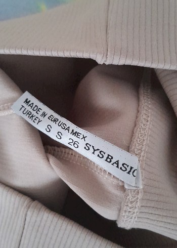 2li Kadın fitilli Tayt bej ve gri - Görsel 3