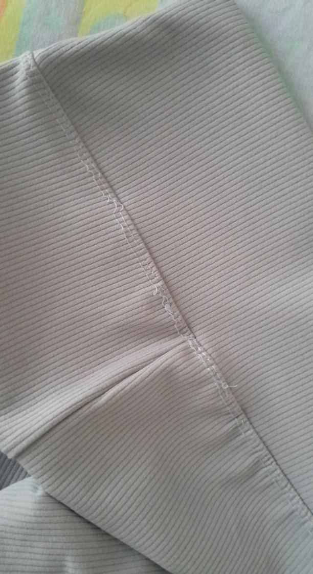 2li Kadın fitilli Tayt bej ve gri - Görsel 5