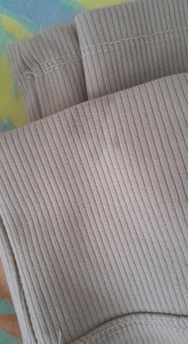 2li Kadın fitilli Tayt bej ve gri - Görsel 4