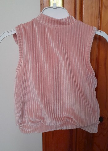 Kız Çocuk Pembe Fırfırlı Kolsuz Yelek - Görsel 5