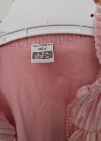 Kız Çocuk Pembe Fırfırlı Kolsuz Yelek - Görsel 3