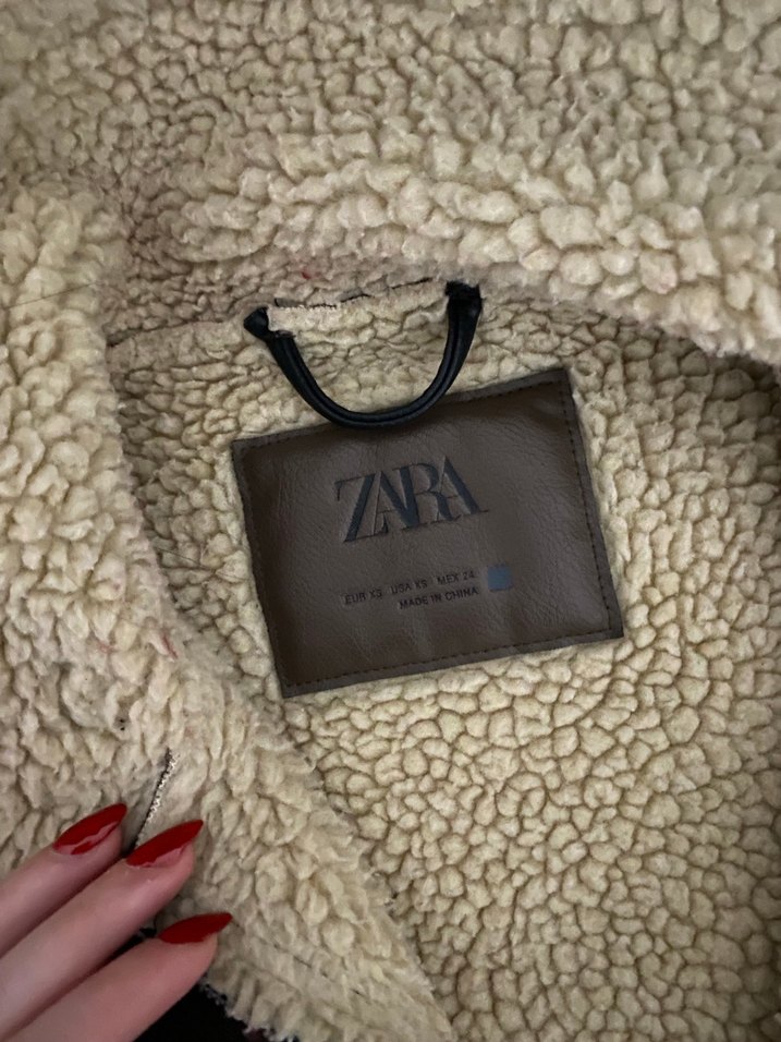 Kürk Detaylı Kahverengi Deri Kadın Ceket - Görsel 3