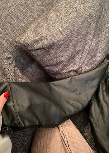 oversize deri ceket - Görsel 2