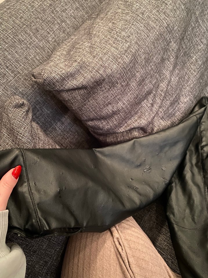 oversize deri ceket - Görsel 2