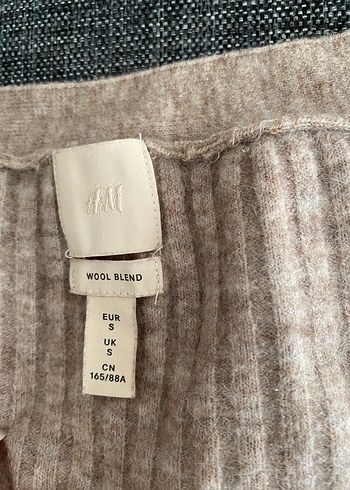 H&M H&M Düğmeli V Yakalı Kahverengi Triko Hırka