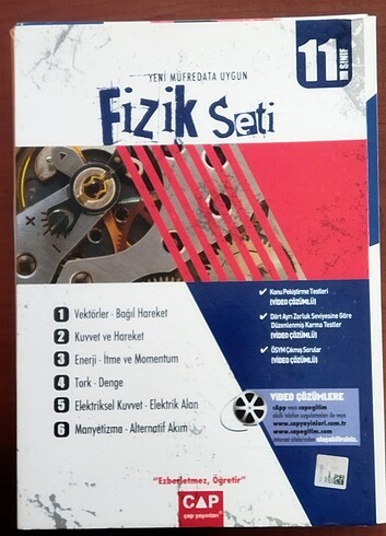 ÇAP 11.SINIF FİZİK DERS SETİ 