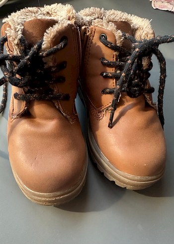 Zara Kahverengi Kürklü Süet Erkek Çocuk Botu - Görsel 3