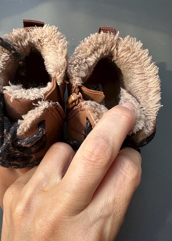 Zara Kahverengi Kürklü Süet Erkek Çocuk Botu - Görsel 2