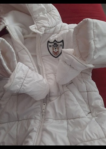 Bebek Beyaz Kapüşonlu Tulumu - Görsel 2