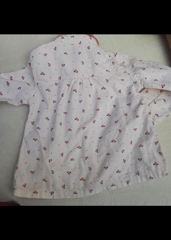 Uzun Kollu Çiçek Desenli Kız benek gömleği - Görsel 2