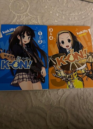 k-on anime manga 1-2 ve 3-4