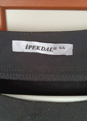 Diğer Esnek sandy kumaş siyah uzun elbise.