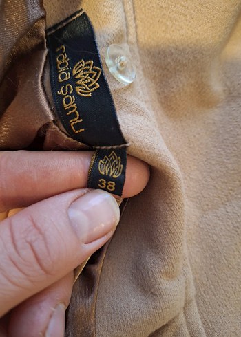 Bej uzun mont kışlık - Görsel 2