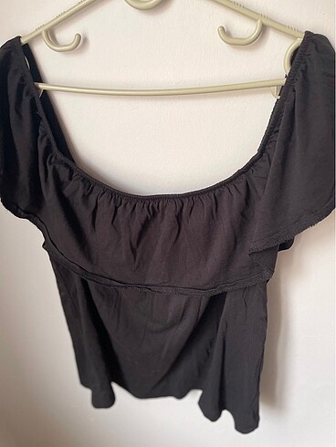 Siyah kol detaylı bluz - Görsel 2