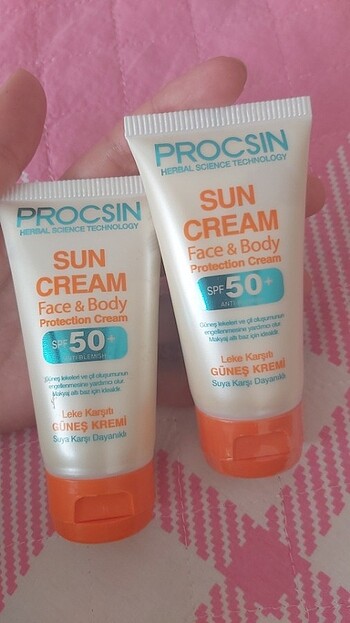 Procsin sun cream spf50 güneş koruyucu krem