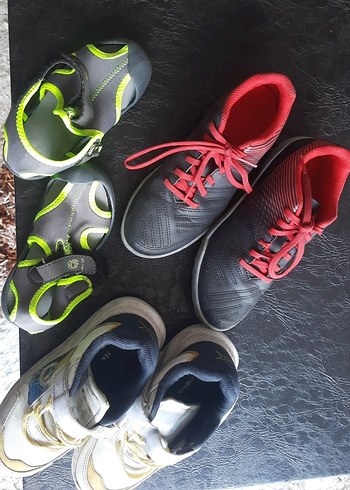 Çocuk Çok Renkli Elastik Sokak Stili Spor Ayakkabı. 3 çift