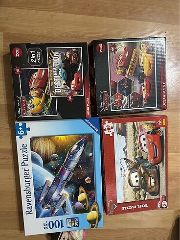 Ravensburger uzay ve arabalar puzzle lar