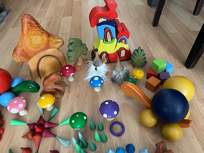 Beden Renk Waldorf montessori ahşap harika materyal