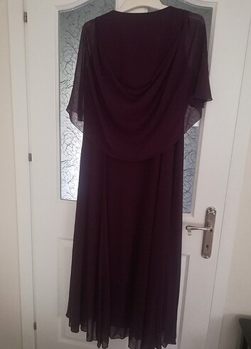 50 Beden bordo Renk Favella abiye