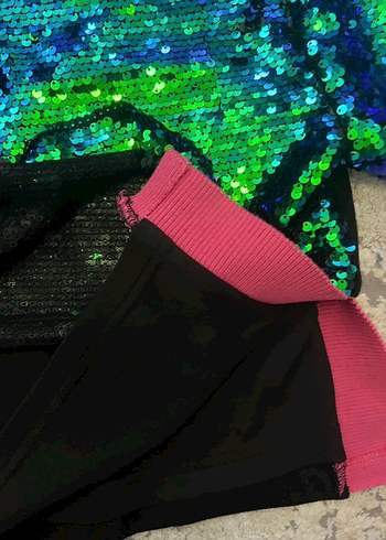 Renkli Payetli Sweatshirt - Görsel 4