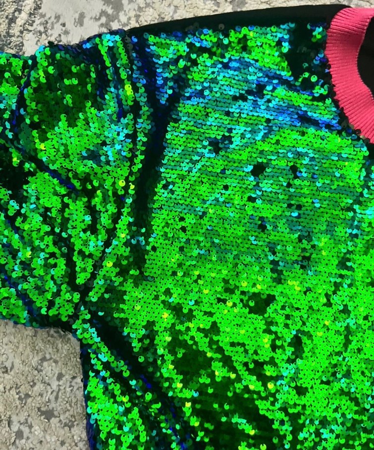 Renkli Payetli Sweatshirt - Görsel 3