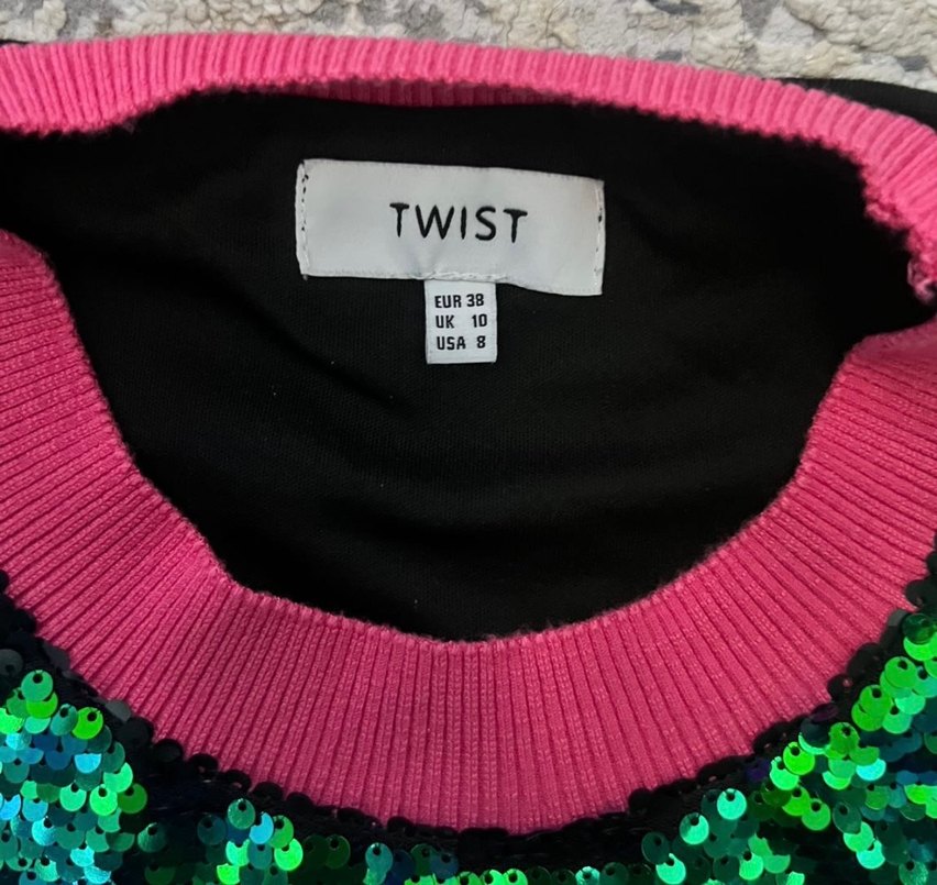 Renkli Payetli Sweatshirt - Görsel 2