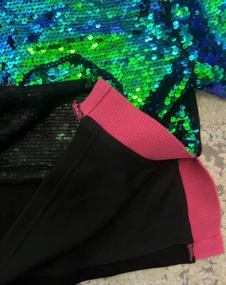 Renkli Payetli Sweatshirt - Görsel 4